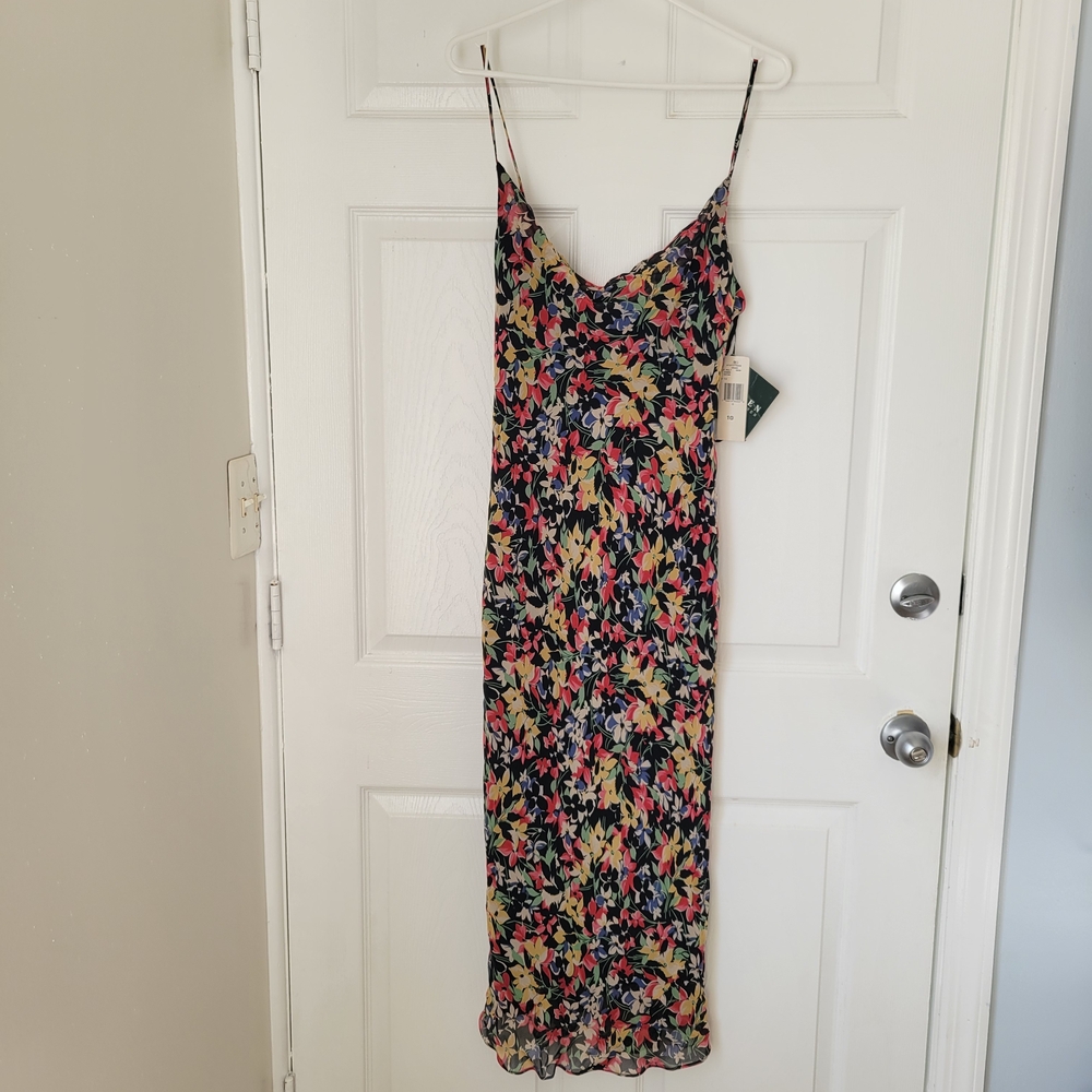 Size 10 Ralph Lauren Floral Silk Dress